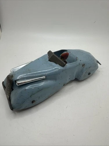 Wyandotte Marx - 1930's Streamline Speedster  Racer  With Driver Blue