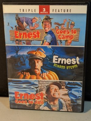 Ernest Collection Triple Feature Goes To Camp, Scared Stupid, Dvd USA Duty Free