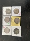 6 Seated Liberty Silver Half Dollars