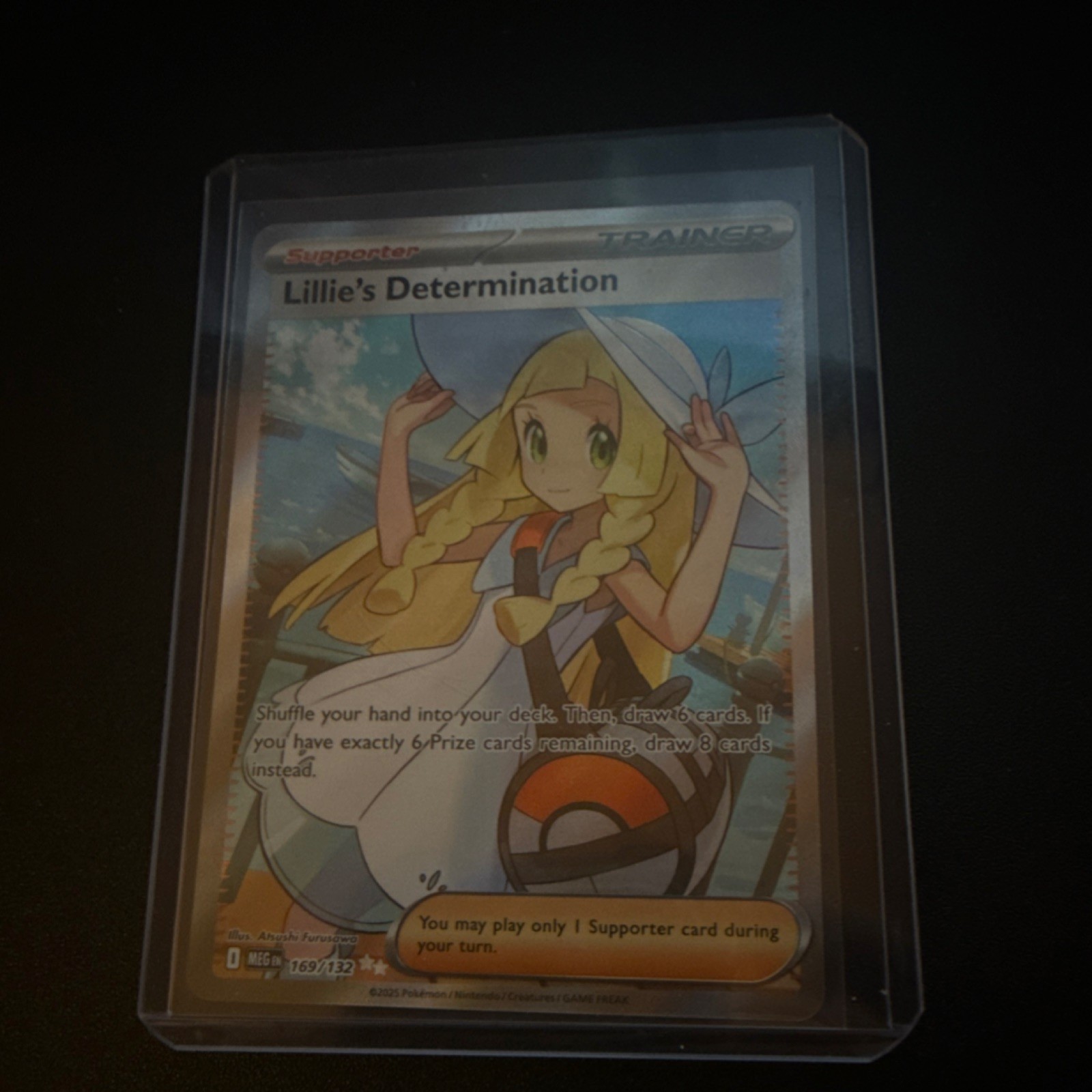 Pokémon TCG Mega Evolution Lillie’s Determination Full Art Trainer Card 169/132