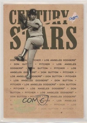 2005 Donruss Throwback Threads Stars Gold Century Proof /100 Don Sutton HOF 0a4v