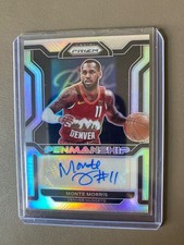 2021-22 Panini Prizm Basketball Monte Morris Denver Nuggets Penmanship Auto