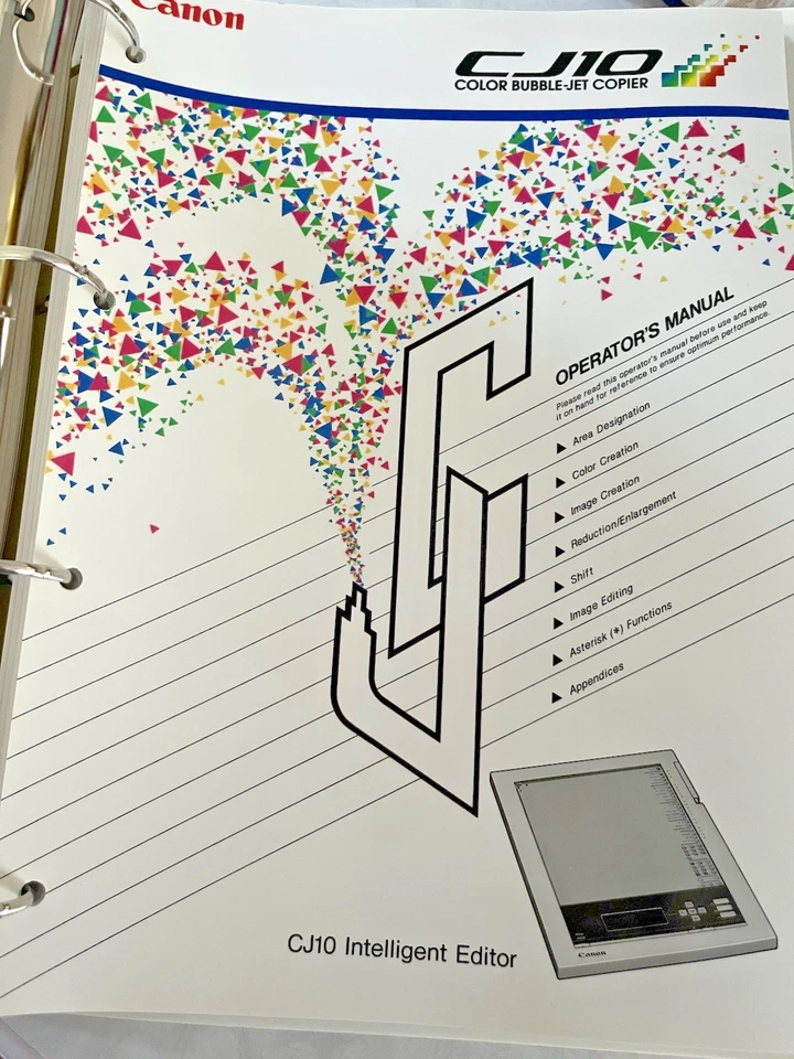 Vintage Canon Color Bubble-Jet Copier, CJ 10 Intelligent Editor, New - Image 4 of 4
