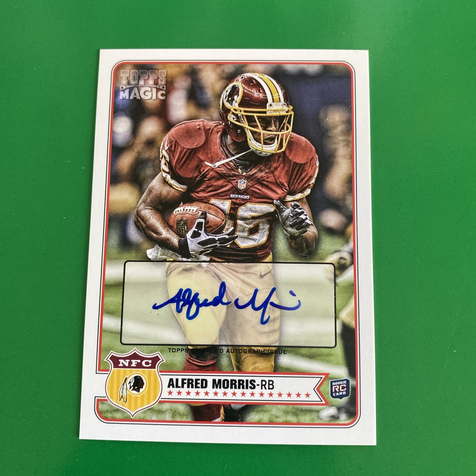 Alfred Morris 2012 Topps Magic Rookie RC Auto Card #227