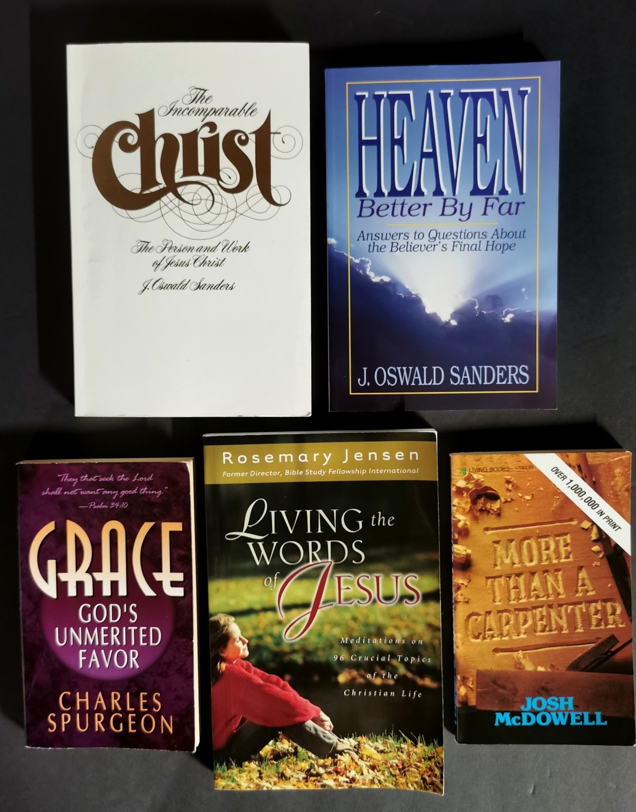 Lot Of 5 ~ Vintage PB Books Christian Life Teachings Scripture God & Religion