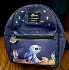 Loungefly Disney Lilo & Stitch Starry Night Mini Backpack Preowned