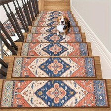 Stair Treads Non Slip 15 Pack 8" X 30" Stair Treads for Wooden Steps, Washabl...