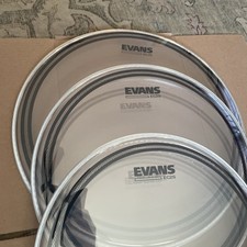 Evans EC2 Drum Heads. Very Light Use