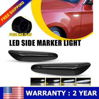 For 2002-2005 BMW 3 Series E46 Sedan / Wagon Facelift Side Marker Light White 2x