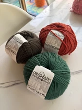 YARN DESTASH LOT 3x Cascade Yarns Longwood (100% superwash extrafine wool)