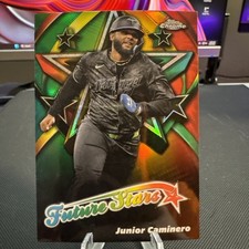 2025 Topps Chrome Junior Caminero Future Stars #FS-18 Tampa Bay Rays