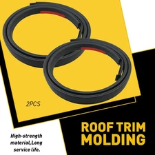 rubber 2PCS High Quality Roof Molding Trim Kit For 2007-2020 Tundra Double Cab