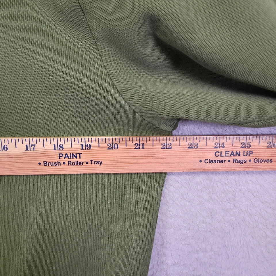 Cutter and Buck Sweater Mens M Green Zip Up Pima Cotton Knit Golf Sports Outdoor - Image 4 of 4