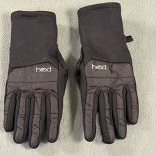 Head Black Winter Gloves Medium Quilted Grip Palm Fleece Lined 7312