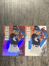 2019 Topps Fire Baseball Card #86 Jake Bauers RC Cleveland Indians Red And Base