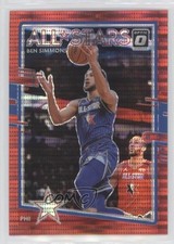 2020-21 Panini Donruss Optic All-Stars Red Pulsar Prizm Ben Simmons #6 dq2