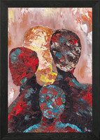 The Thinker and The Group Framed Wall Art Poster Canvas Print Picture