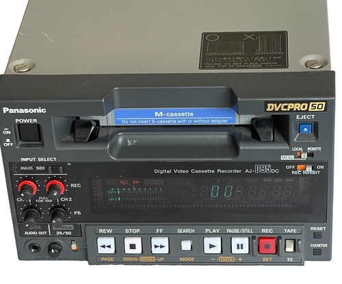 Panasonic AJ-D95DCP DVCPRO 50 Digital Video Cassette Player Recorder TESTED