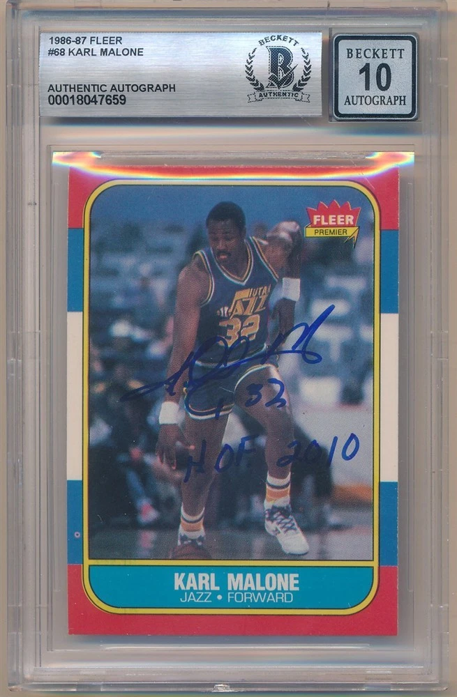 Fleer Karl Malone Basketball Rookie Sports Trading Cards