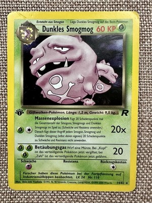 1st Edition Dunkles Smogmog 14/82 Team Rocket Holo