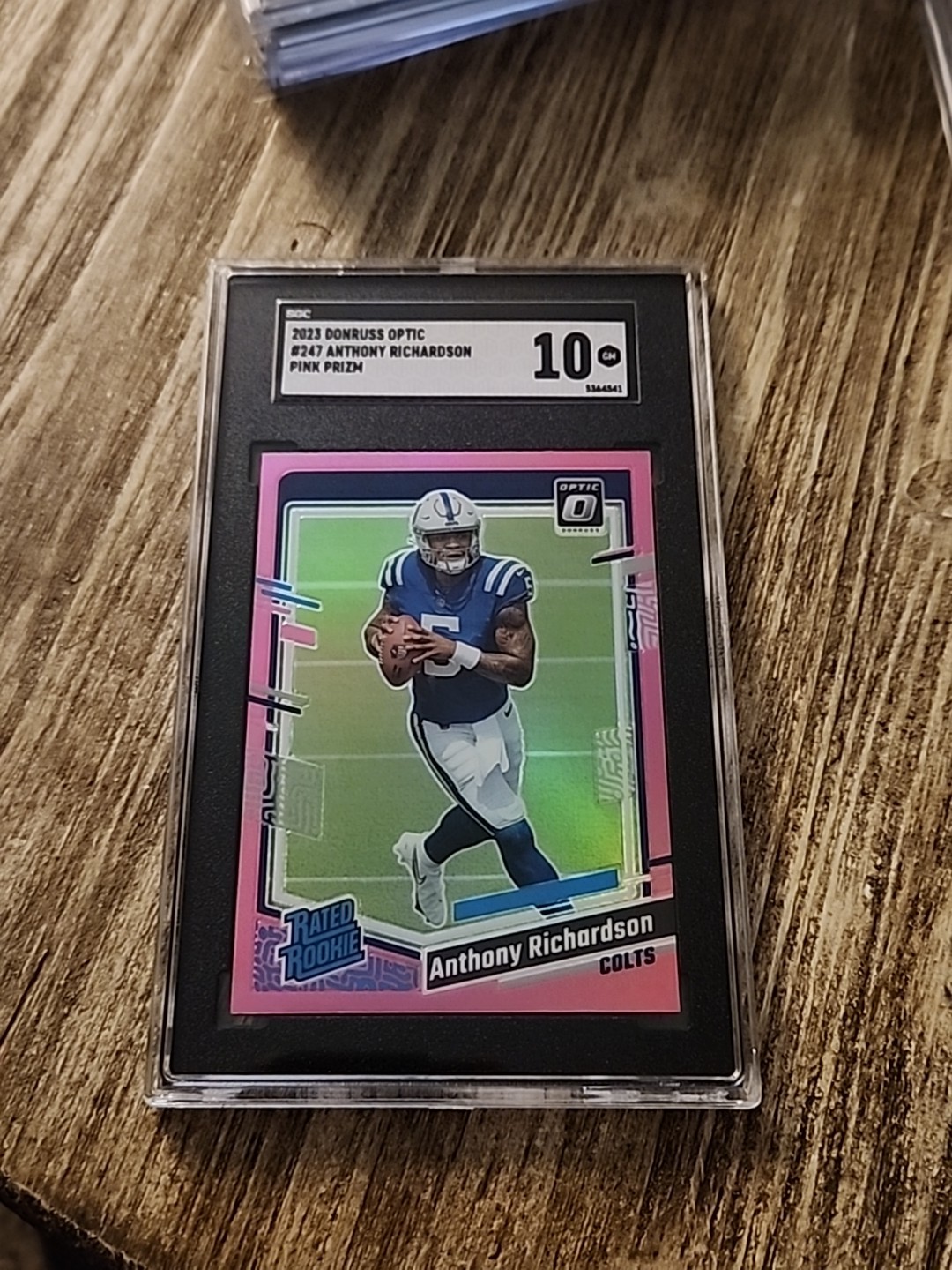 2023 Donruss Optic Anthony Richardson Rated Rookie Pink Prizm SGC 10 #247