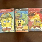 SpongeBob SquarePants Sony PS2 Lot (Bikini Bottom The Flying Dutchman The Movie)