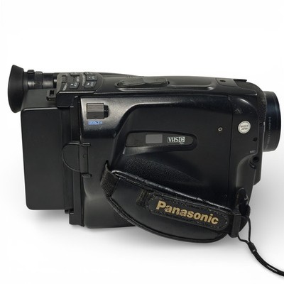 Panasonic NV-S20B Camcorder VHSC Tape 8x Wide Zoom 1990s Retro Cam