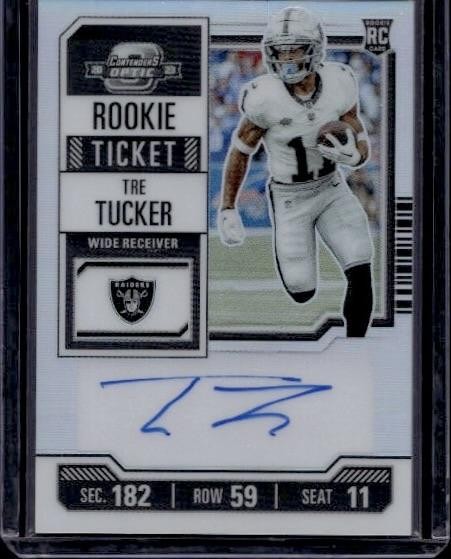 2023 Panini Contenders Optic #137 Tre Tucker Silver Auto