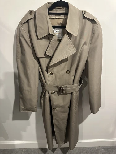 Trench coat homme vintage Christian Dior Le ConnaissR marron