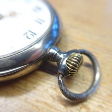 gute OMEGA  HERREN TASCHENUHR, Ankerhemmung, Silber-0,800 gute Funktion, ca-1910