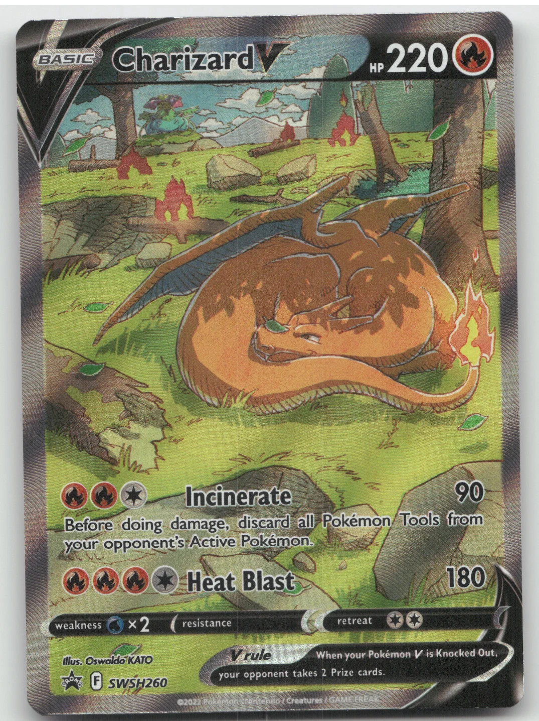 2020 Sword & Shield Charizard V Black Star Promo #SWSH260