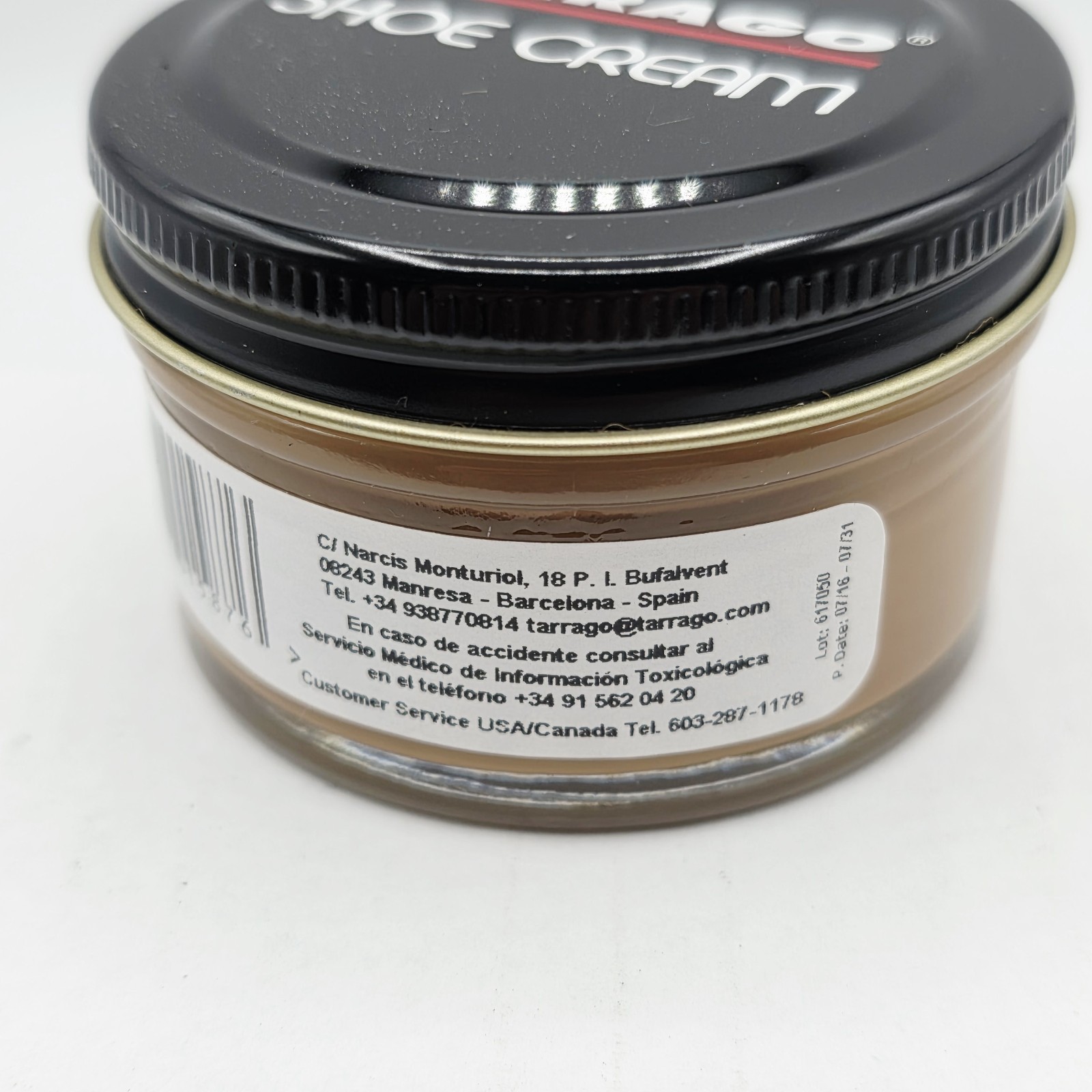 Tarrago Shoe Polish # 112 Sand Cream Leather Protector 1.76 oz. 50ml Boot