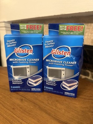 Glisten Microwave Cleaner w/ Foaming Power Lemon, Discontinued HTF, 2 Boxes