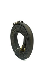 Brown Leather English Horse Reins with Brass Buckles