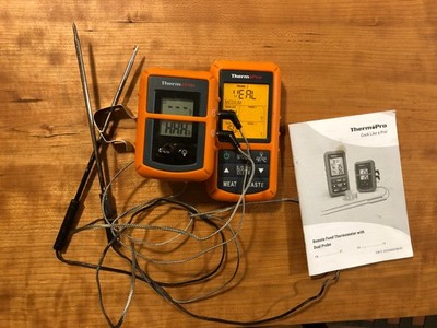 ThermoPro TP20 Wireless Cooking Food Remote Thermometer with Dual Probe - Orange