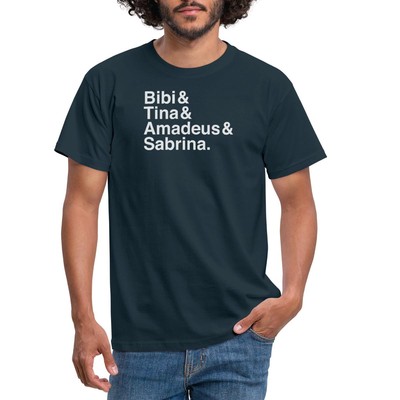 Bibi Und Tina Amadeus Sabrina Typographie weiß Männer T-Shirt