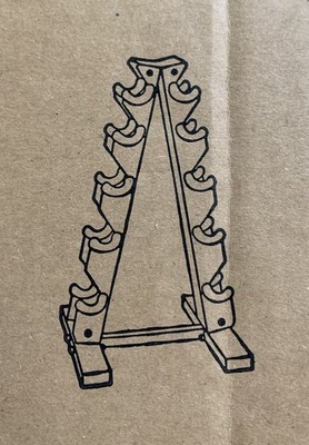 Cap Barbell A-Frame Hantel Gewicht Rack Carbon Gewicht Übung & WIFI