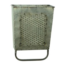 Metal Wall Pocket Storage Bath Towel Holder Rack Rustic Farmhouse Bathroom Decor