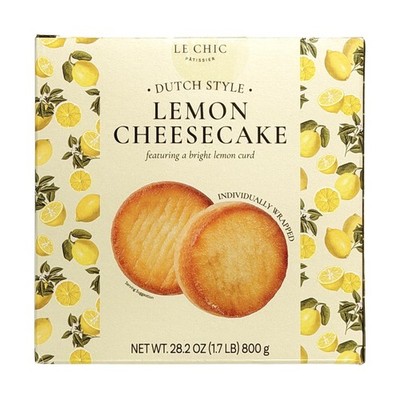 Le Chic Patissier Dutch Lemon Cheesecake, 16 Individually Wrapped Cakes, 28.2 oz