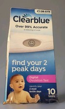 Clearblue Digital Ovulation Test 10 Tests Exp 7/28 BOXDAMAGE/OPEN BOX - COMPLETE