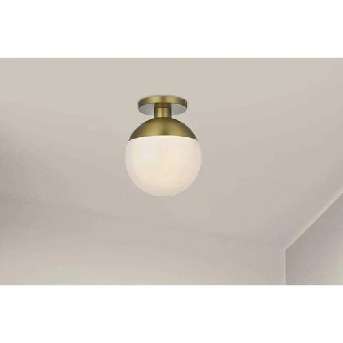 Living District LD6056SG Eclipse Flush Mount Satin Gold - Picture 2 of 9