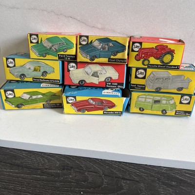 VINTAGE RARE SIKU SUPER-SERIE ZINKGUSS LOT OF 9. Unused In Original Box NM