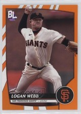 2023 Topps Big League Retail Electric Orange Logan Webb #140 0t2