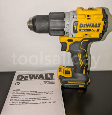 DEWALT DCD806B 20V MAX XR Lithium-ion 1/2'' Brushless 2-Speed Hammer Drill Driver