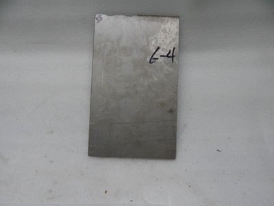 Titanium 6AL4V Sheet  6 x 6 inches .072 thick AMS 4911 Plate 1/16'' + thick