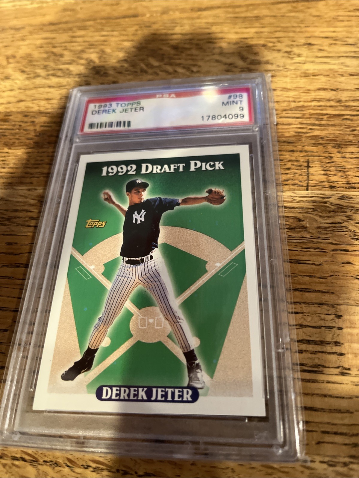 1993 Topps Derek Jeter #99 PSA 9 Mint view 6
