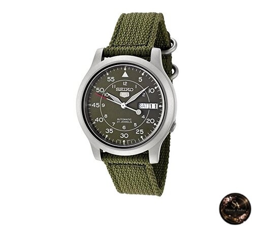 Seiko 5 Automatic Watch Military Khaki Green SNK805K2 Men's Imported Overseas