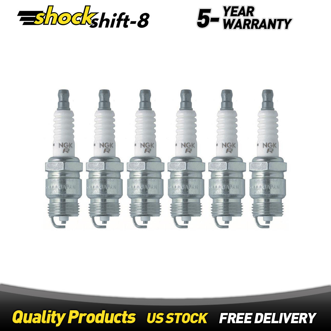 6Pcs Fits 19551959 Ford Club NGK Spark Plugs