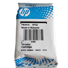 HP63 Tri Color Ink Cartridge High Yield F6U31A Genuine OEM New Sealed 4XM NO Box