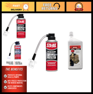 #ad Pressure Washer Pump Protector amp; Premium Pump Oil 1L Protects Internal Compon $41.99